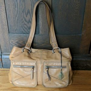 Tignanello tan bag with legacy lining